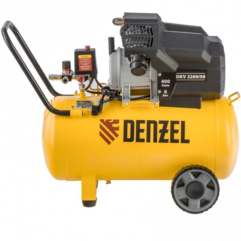 Компрессор воздушный Denzel DKV2200/50,Х-PRO - изображение 2