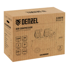 Компрессор безмасляный малошумный Denzel DLS 2200/50, 2200 Вт, 2x1100, 50 л, 380 л/мин - изображение 32