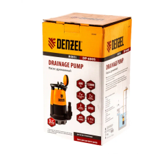 Дренажный насос для чистой и грязной воды Denzel DP-600S, 600 Вт, напор 7 м, 13000 л/ч - изображение 20