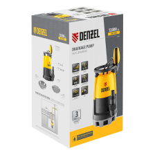 Дренажный насос для чистой и грязной воды Denzel DP450S, 450 Вт, напор 6 м, 12000 л/ч - изображение 19