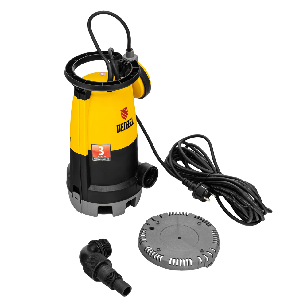 Дренажный насос для чистой и грязной воды Denzel DP450S, 450 Вт, напор 6 м, 12000 л/ч - изображение 3