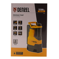 Дренажный насос Denzel DPХ950, Х-Pro, 950 Вт, подъем 8.5 м, 15500 л/ч - изображение 18