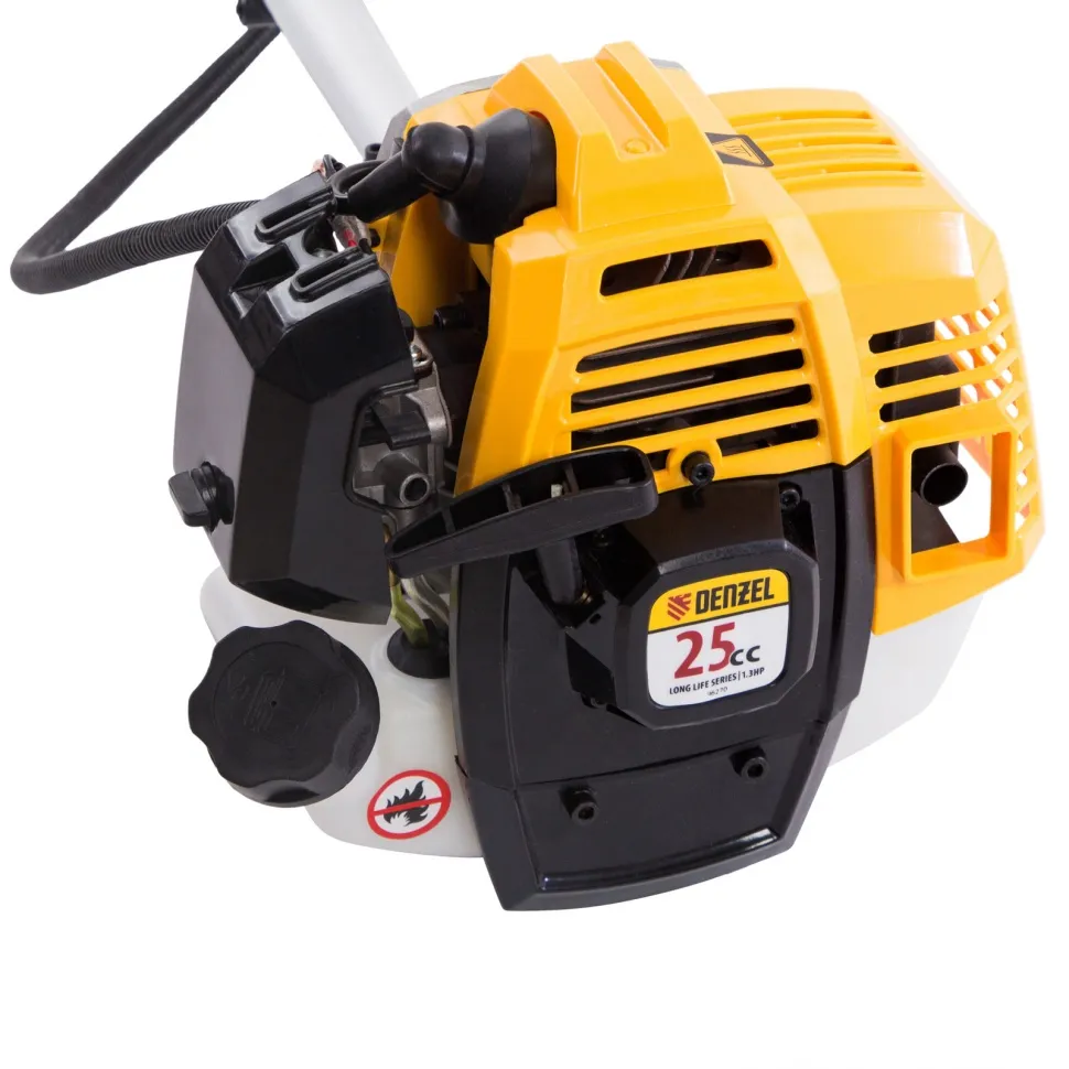 Триммер бензиновый Denzel DR-25, 25 см3, неразъемная штанга, состоит из 2 частей - изображение 5