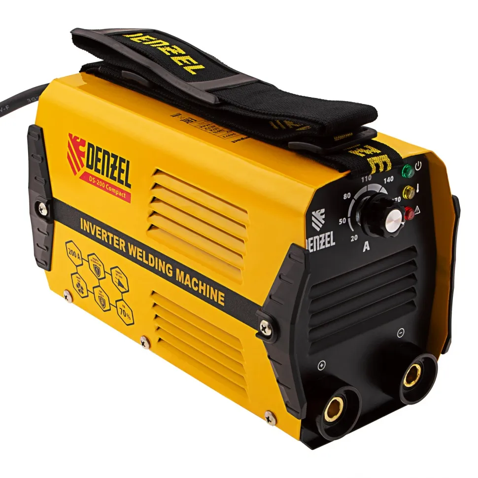 Аппарат инверторный дуговой сварки Denzel DS-160 Compact, 160 А, ПВ 70%, диаметр электрода 1.6-3.2 м - изображение 2