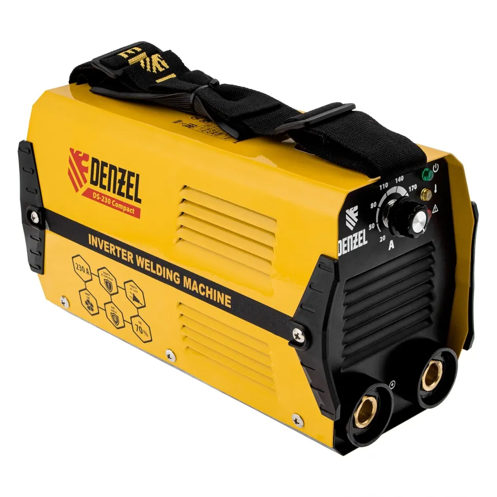 Аппарат инверторный дуговой сварки Denzel DS-230 Compact, 230 А, ПВ 70%, диаметр электрода 1.6-5 мм - изображение 2