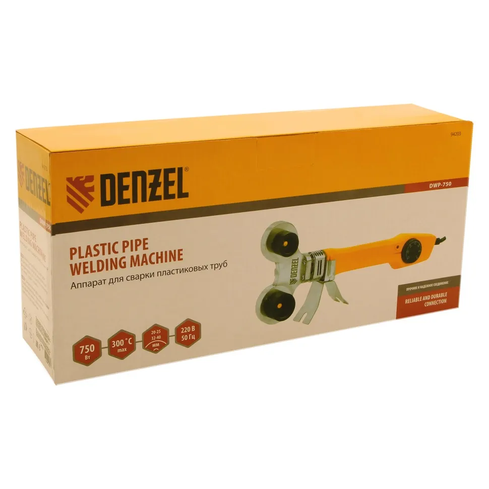 Аппарат для сварки пластиковых труб Denzel DWP-750 - изображение 3