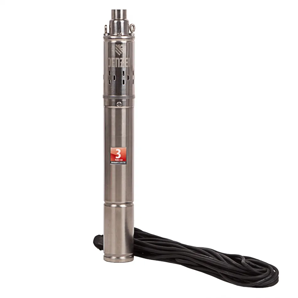 Скважинный насос Denzel DWS-3-75, винтовой, диаметр 3, 500 Вт, 1600 л/ч, напор 75 м - изображение 4
