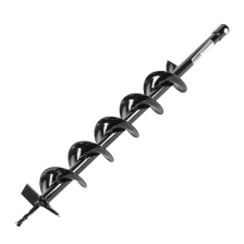 Шнек для грунта Denzel E-100, диаметр 100 мм, длина 800 мм,соединение 20 мм, несъемный нож - изображение 5