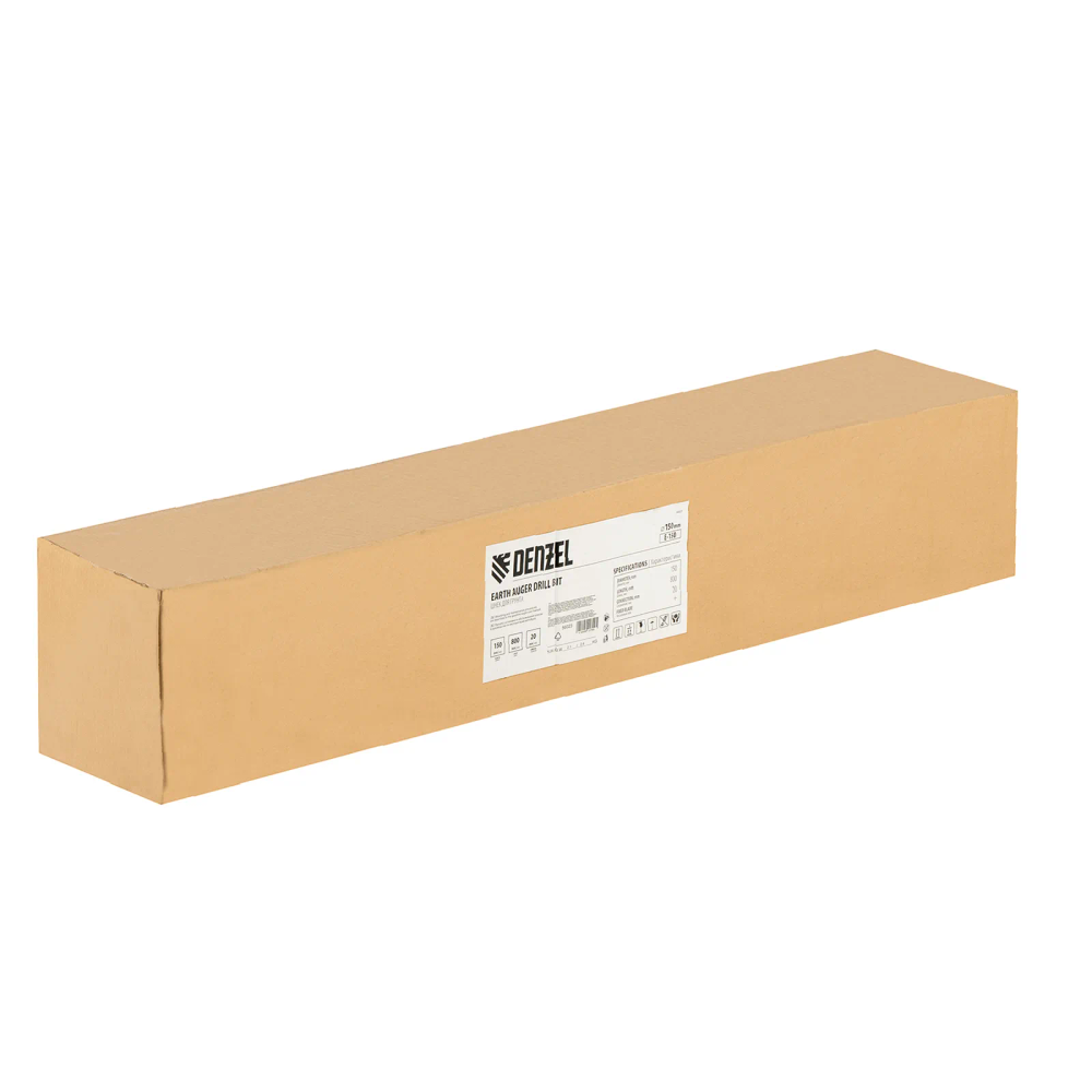 Шнек для грунта Denzel E-150, диаметр 150 мм, длина 800 мм,соединение 20 мм, несъемный нож - изображение 6