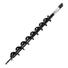 Шнек для грунта Denzel E-60, диаметр 60 мм, длина 800 мм,соединение 20 мм, несъемный нож - изображение 5