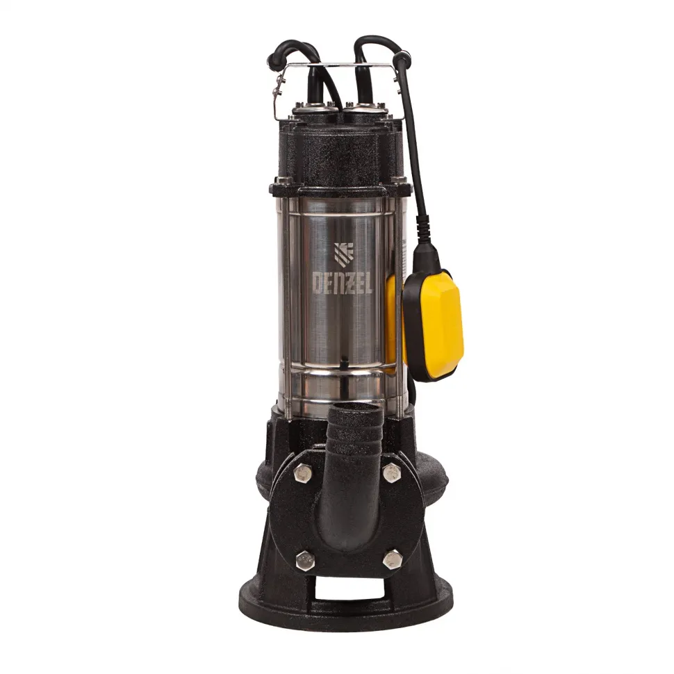 Фекальный насос Denzel FP1800-KS, 1800 Вт, напор 17 м, 26000 л/ч, нож-измельчитель - изображение 5