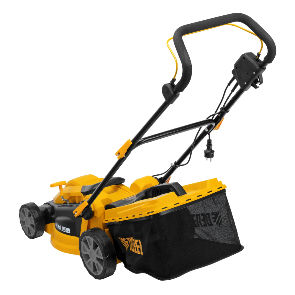 Газонокосилка электрическая Denzel GM-1800, 1800 Вт, шир. 38 см, 6 уров., травосб. 40 л. - изображение 33