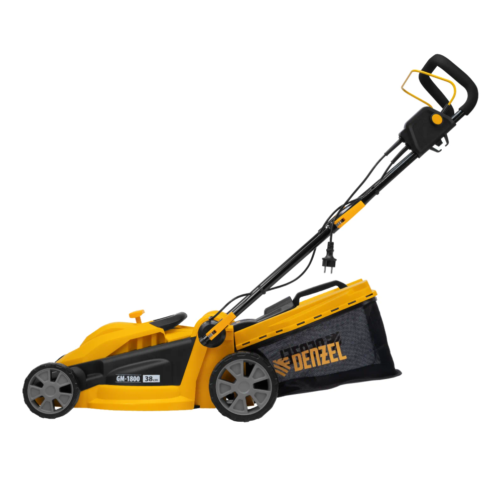 Газонокосилка электрическая Denzel GM-1800, 1800 Вт, шир. 38 см, 6 уров., травосб. 40 л. - изображение 35