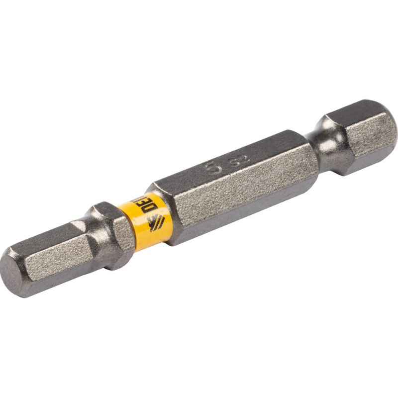 Бита Denzel HEX 5х50, сталь S2, шестигранный профиль, 10 шт. Е 6,3