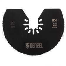 Насадка для МФИ Denzel отрезная полукруг, HSS, по металлу и дереву, 80 ммх1,2 мм, мелкий зуб - изображение 10