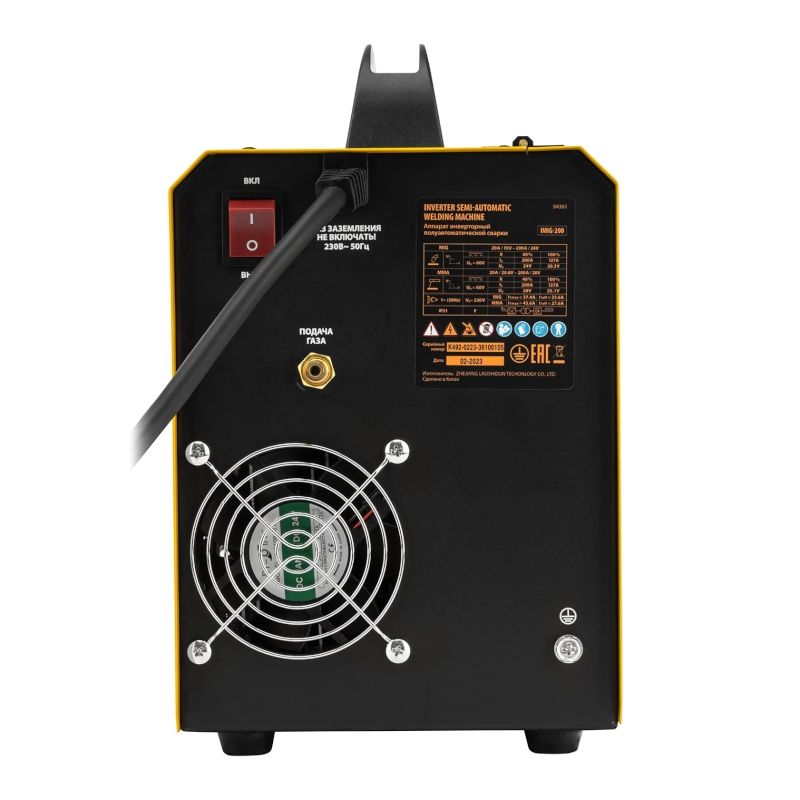 Сварочный полуавтомат Denzel IMIG-200, 200 А, ПВ 60%, катушка 5 кг - изображение 4