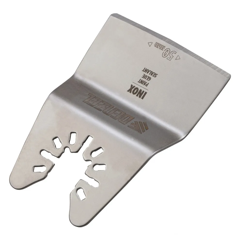 Насадка для МФИ Denzel шабер полукруг, Inox, для снятия краски и др., ширина 50 мм, длина общая 74 м - изображение 2