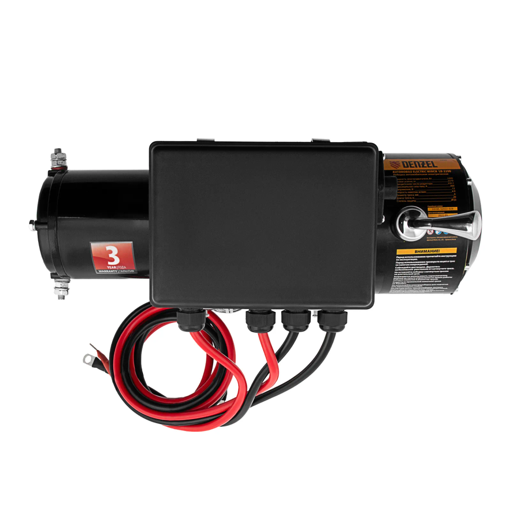 Лебедка автомобильная электрическая Denzel LB-2200, 2.2 т, 3.3 кВт, 12 В - изображение 7