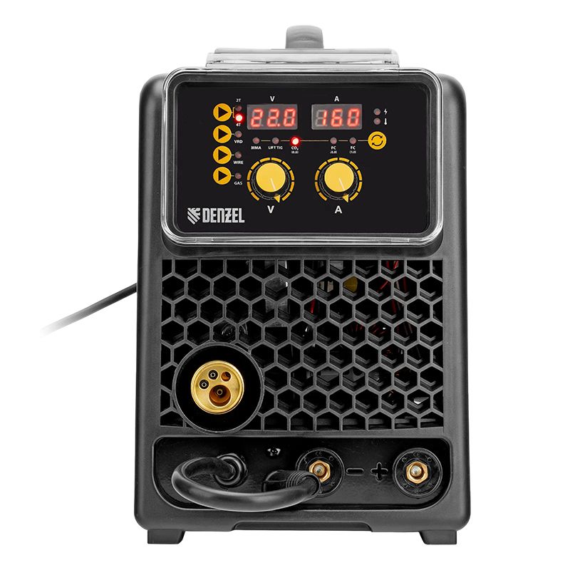 Аппарат инверторный полуавтоматической сварки Denzel  MIG-160 160 А ПВ 60% катушка 5 кг - изображение 5