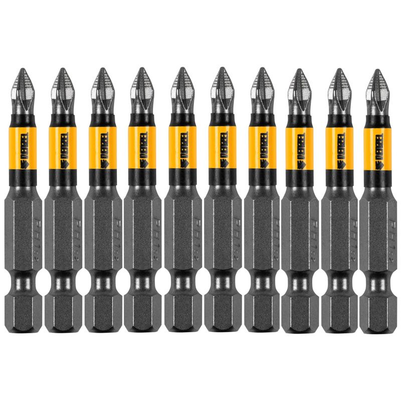 Бита Denzel PH1х50, сталь S2, цилиндр., 10 шт. Е 6,3 - изображение 3