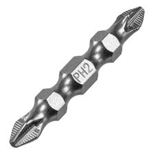 Бита Denzel двухсторонняя, PH2-PZ2х45 мм, сталь S2, 10 шт. - изображение 4