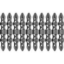 Бита Denzel двухсторонняя, PH2-PZ2х45 мм, сталь S2, 10 шт. - изображение 6