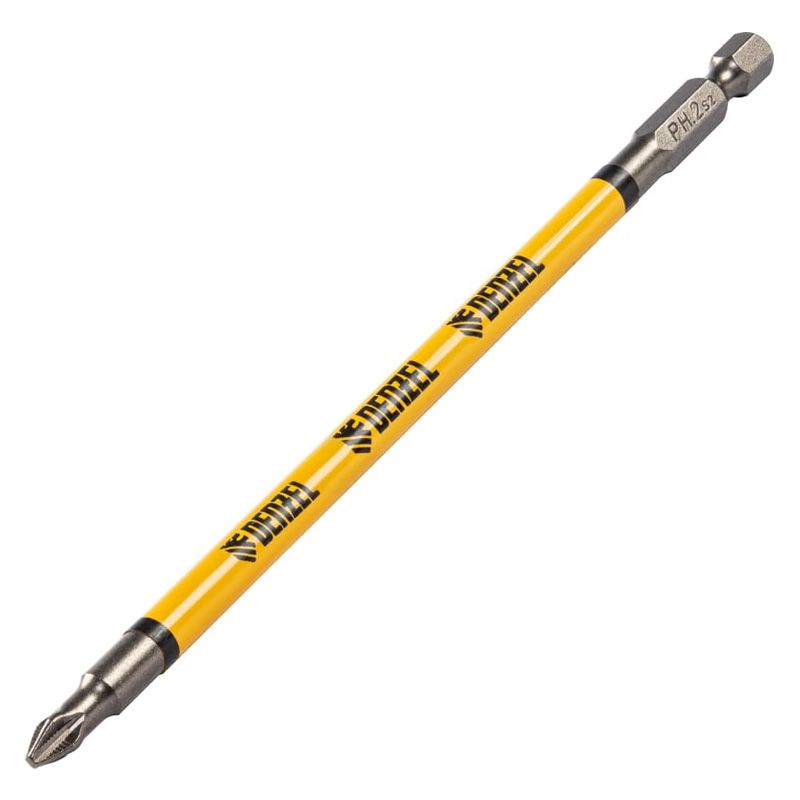 Бита Denzel PH2х150, сталь S2, цилиндр., 5шт. Е 6,3