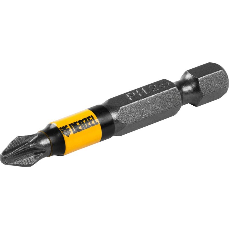 Бита Denzel PH2х50, сталь S2, цилиндр., 10 шт. Е 6,3