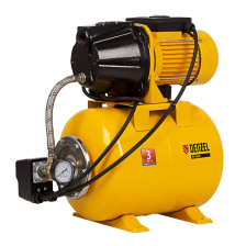 Насосная станция Denzel PS1100С, 1100 Вт, 4500 л/ч, ресивер 24 л, подъем 46 м, чугун - изображение 12