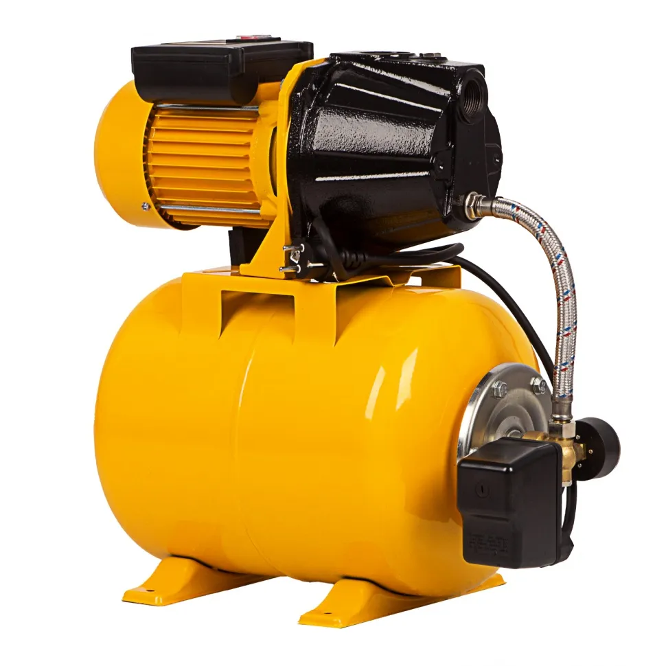 Насосная станция Denzel PS1100С, 1100 Вт, 4500 л/ч, ресивер 24 л, подъем 46 м, чугун - изображение 2