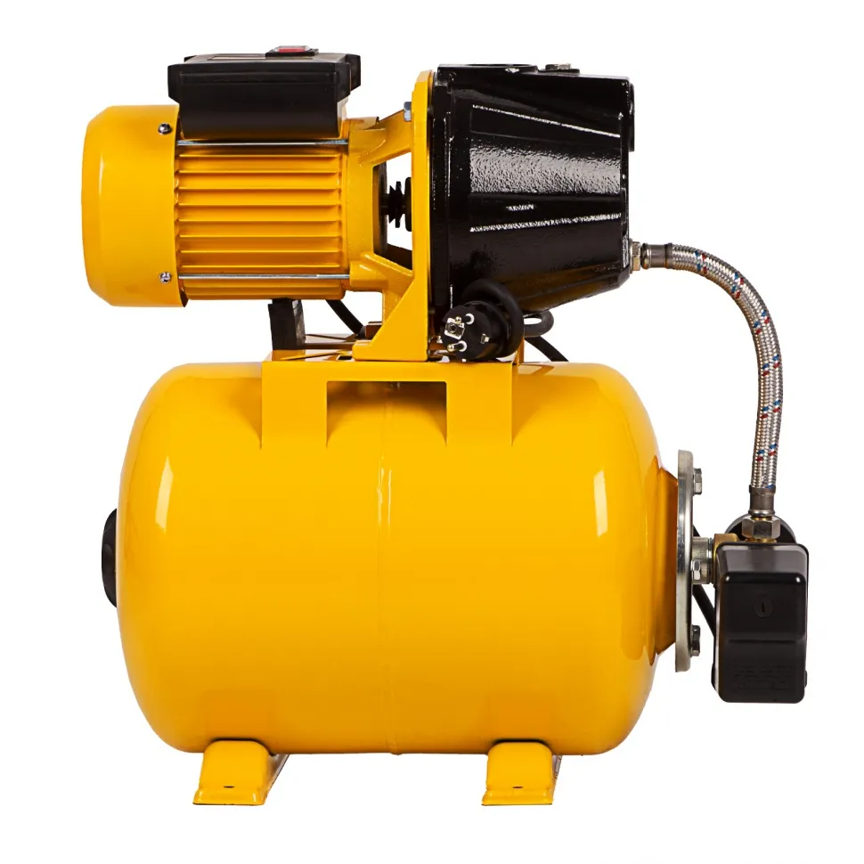 Насосная станция Denzel PS1100С, 1100 Вт, 4500 л/ч, ресивер 24 л, подъем 46 м, чугун - изображение 4