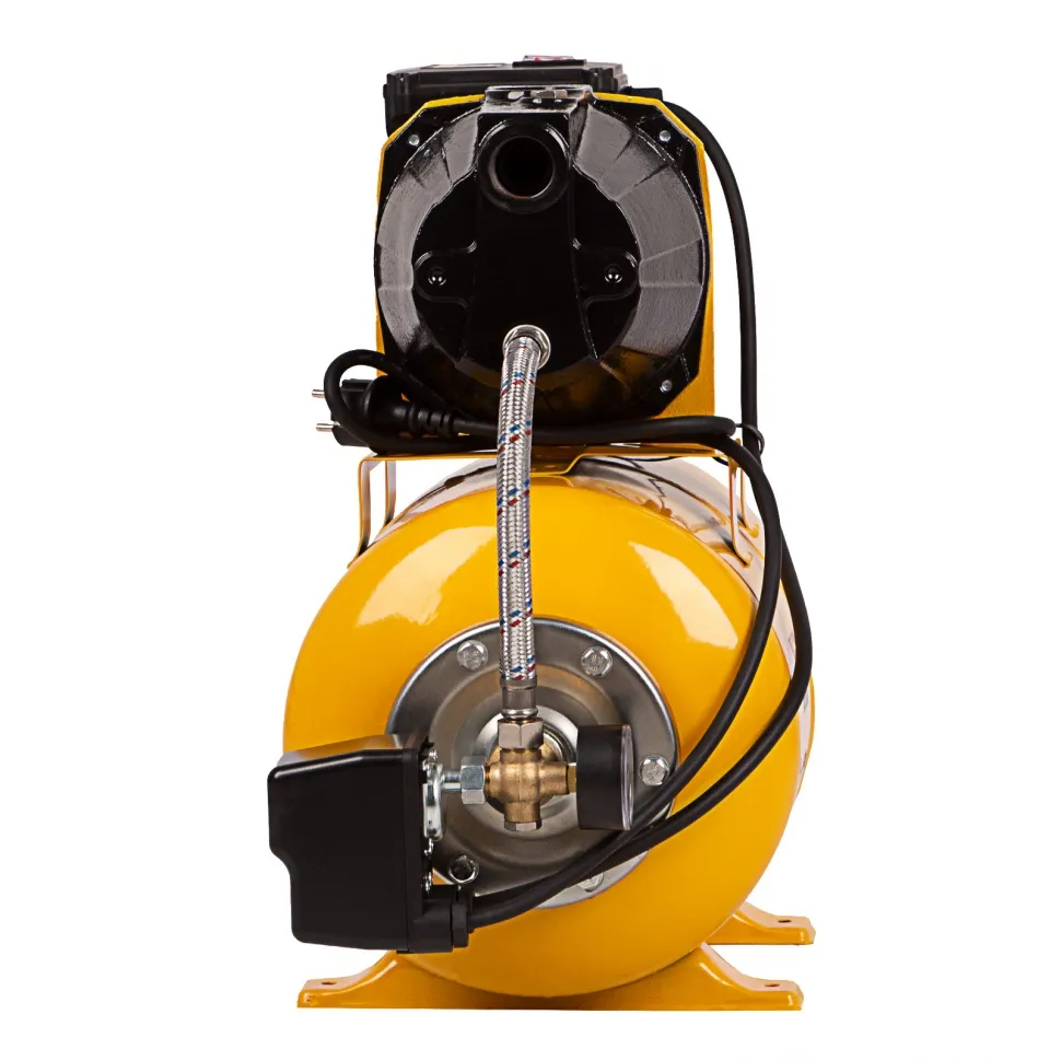 Насосная станция Denzel PS1100С, 1100 Вт, 4500 л/ч, ресивер 24 л, подъем 46 м, чугун - изображение 29