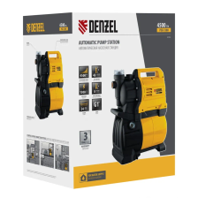 Насосная станция Denzel PSХ1300, Х-Pro, 1300 Вт, 4500 л/ч, ресивер 24 л, подъем 48 м - изображение 10