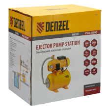 Насосная станция эжекторная Denzel PSD800C, 800 Вт, 2400 л/ч, ресивер 24 л, всасывание 20 м - изображение 26
