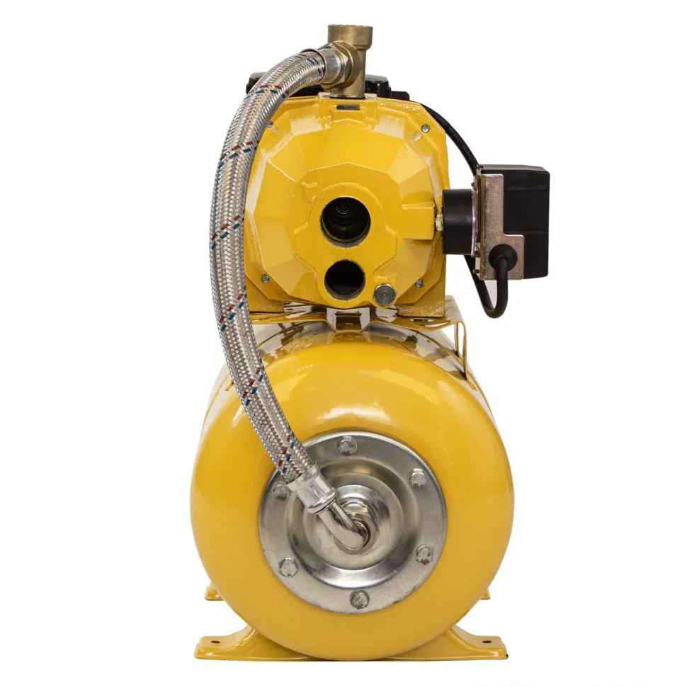 Насосная станция эжекторная Denzel PSD800C, 800 Вт, 2400 л/ч, ресивер 24 л, всасывание 20 м - изображение 6