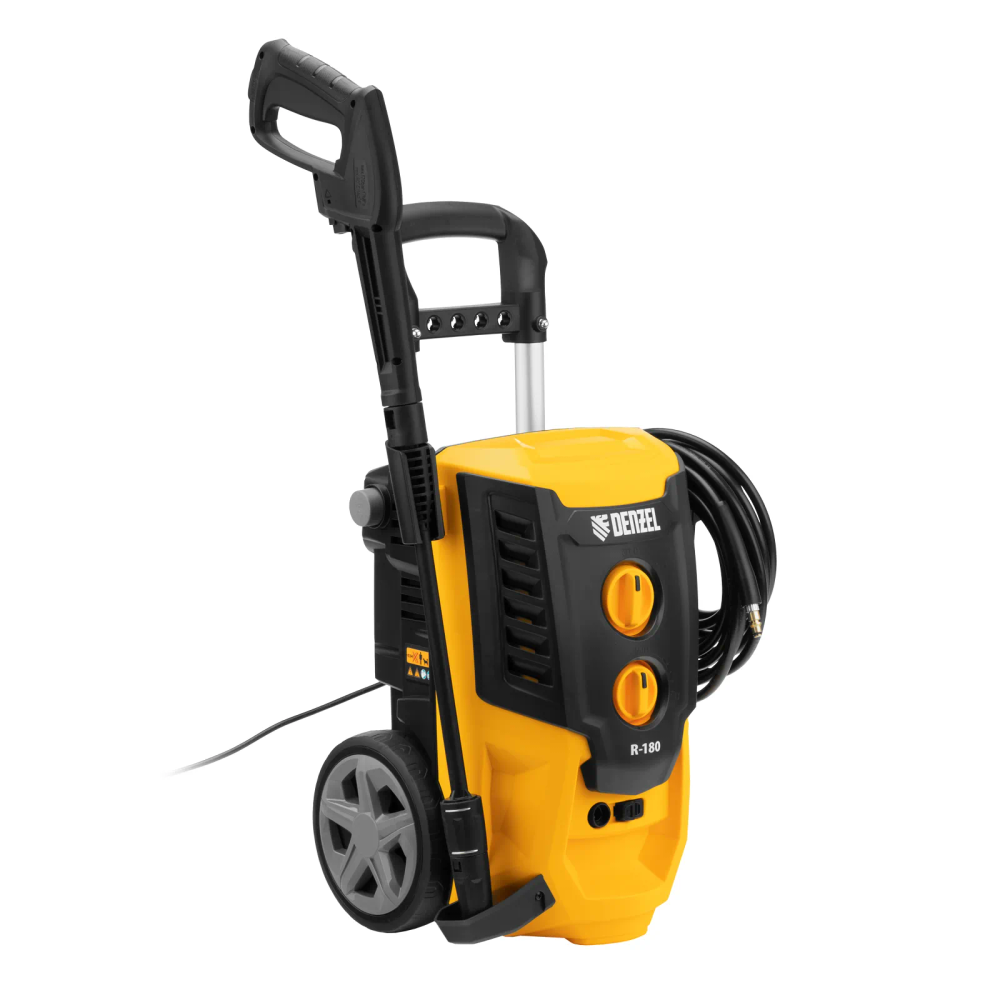 Мойка высокого давления  Denzel R-180, 2200 Вт, 180 бар, 380 л/ч, колесная - изображение 2