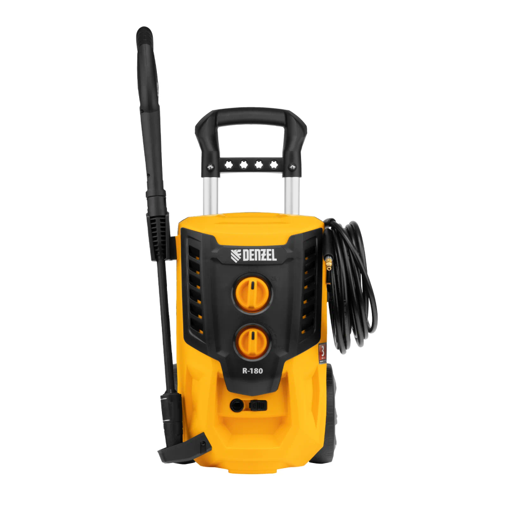 Мойка высокого давления  Denzel R-180, 2200 Вт, 180 бар, 380 л/ч, колесная - изображение 3
