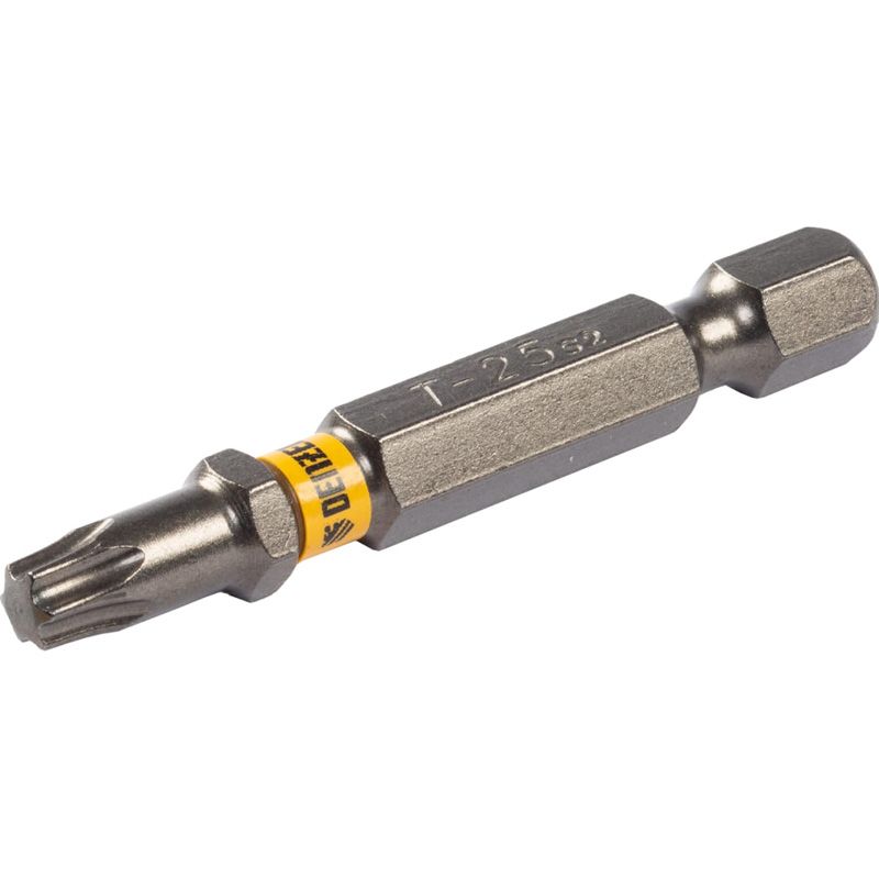 Бита Denzel TX 25х50, сталь S2, шестигранный профиль, 10 шт. Е 6,3