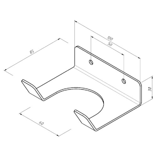 Держатель для садового инструмента EMBODIMENT EMB-GT-W-B настенный, черный - изображение 5