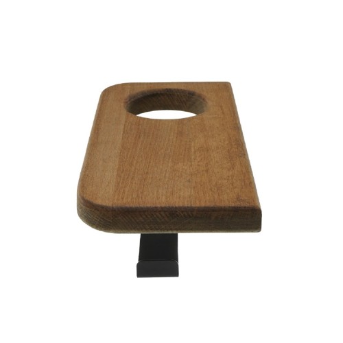 Держатель для туалетной бумаги EMBODIMENT EMB-TP-WA-AB из массива ясеня с полкой, черный - изображение 4