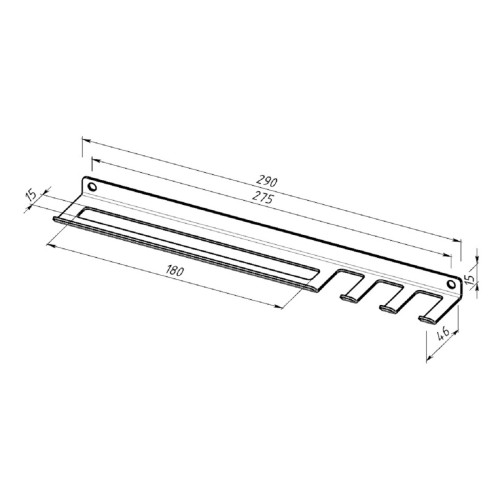 Держатель EMBODIMENT EMB-BARH-W-B для хранения шампуров и аксессуаров барбекю - изображение 5