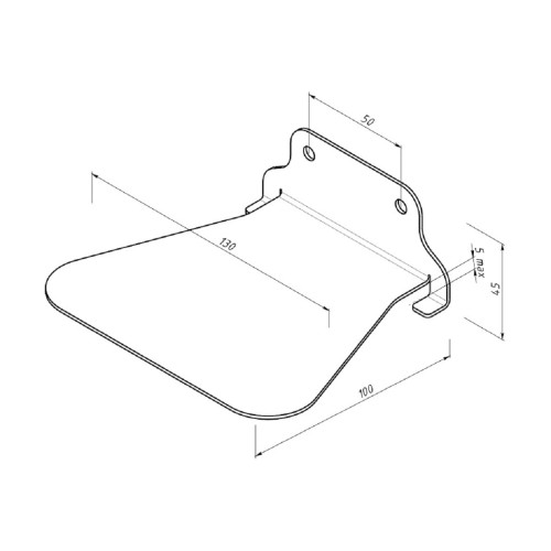 Держатель EMBODIMENT EMB-BOOK-F-W для книг, настенный, белый - изображение 5