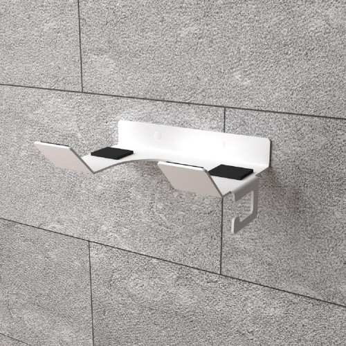 Держатель EMBODIMENT EMB-FUNH-W-W для фена с креплением для сетевого кабеля, белый - изображение 5