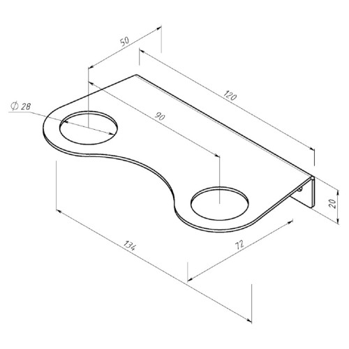 Держатель EMBODIMENT EMB-SOAP-W2-B дозатора для жидкого мыла и шампуней, настенный - изображение 5