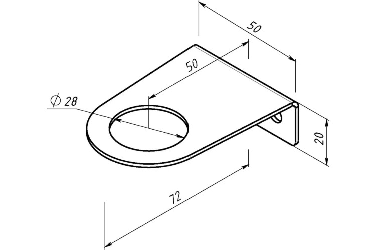 Держатель EMBODIMENT EMB-SOAP-W1-W дозатора для жидкого мыла и шампуней, настенный - изображение 5