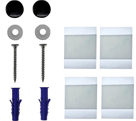 Держатель EMBODIMENT EMB-TBRUH-W-B для зубных щеток и аксессуаров для ванны,черный - изображение 3