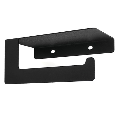 Держатель EMBODIMENT EMB-TP-B для туалетной бумаги, с полкой хранения, черный - изображение 3