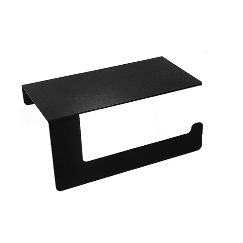 Держатель EMBODIMENT EMB-TP-B для туалетной бумаги, с полкой хранения, черный - изображение 2