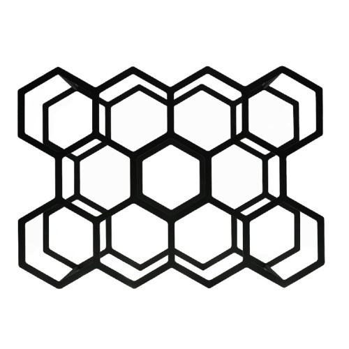 Держатель EMBODIMENT EMB-WINE-H-B для бутылок, 11 сот для хранения, черный - изображение 2