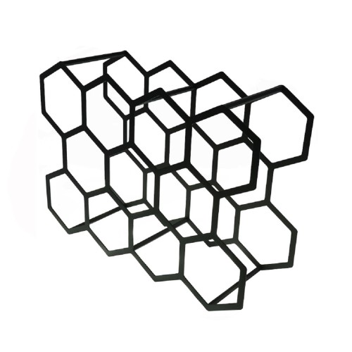 Держатель EMBODIMENT EMB-WINE-H-B для бутылок, 11 сот для хранения, черный